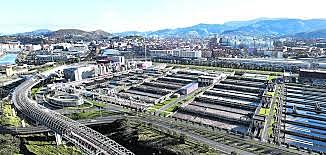 Sestaoko ur araztailearen eraikuntza