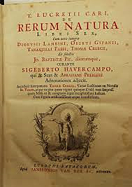 Lucrecio escribe el concepto de átomo