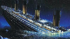 Hundimiento del Titanic.