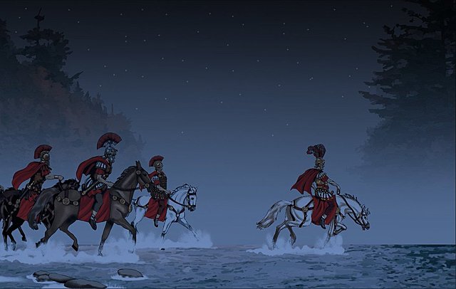 CÉSAR AVANZA SOBRE ROMA