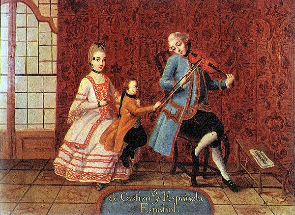 Castas; De castizo y española, español