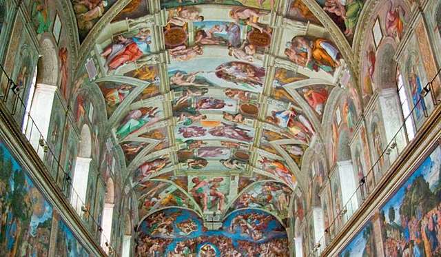 DECORAZIONE VOLTA CAPPELLA SISTINA (1508-12, ROMA)
