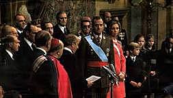 Juramento y proclamación como Rey de España de don Juan Carlos de Borbón y Borbón