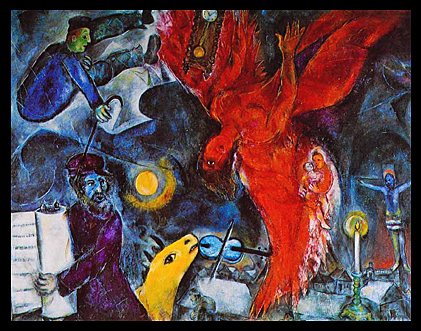 La caída del ángel de Chagall