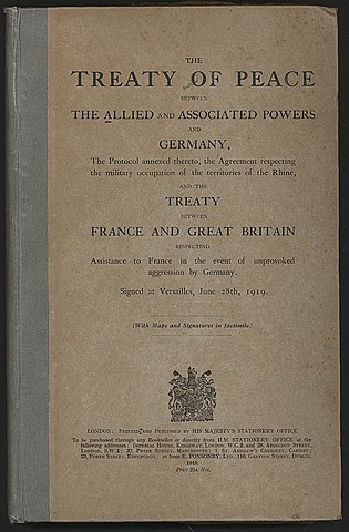 Treaty of Versailles signed