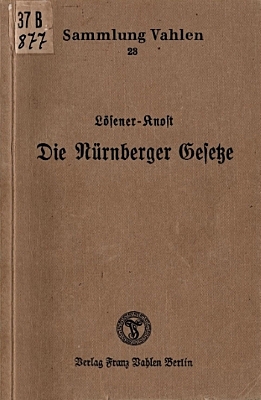 The Reichstag passes the Nuremberg Laws