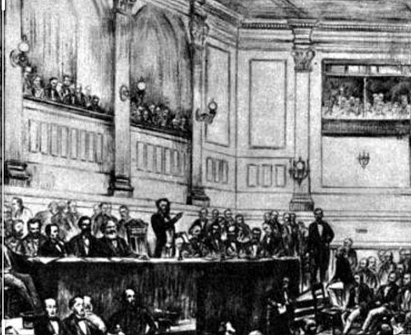 La primera internacional.