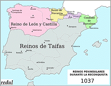 Al-Ándalus en el año 1037
