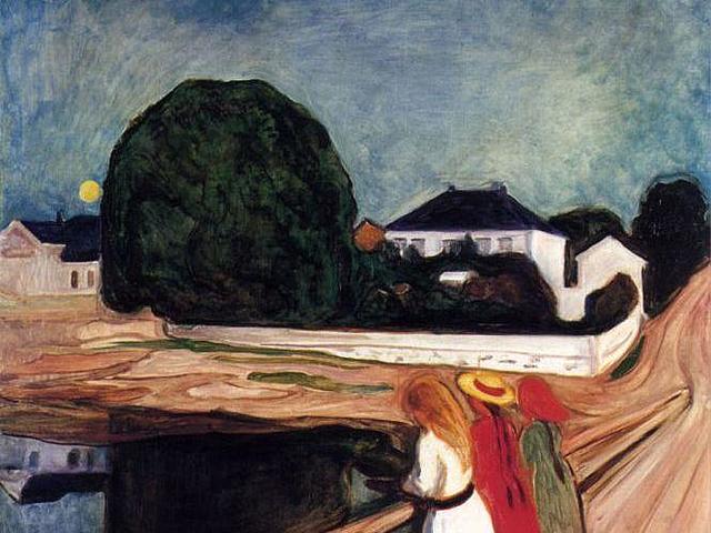 'Muchachas en el puente' de Munch
