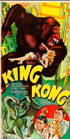 Estreno de la película " King Kong " ( primera versión )
