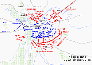 Lipcse mellett vereséget szenved Napóleon