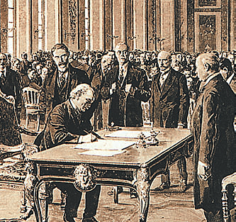 Firma del Tratado de Versalles