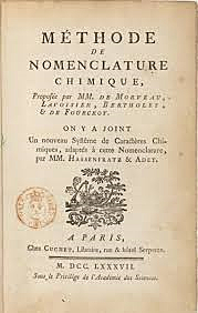 Método de nomenclatura de Lavoisier y Morveau