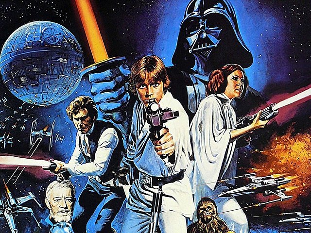 Inicio de las peliculas de Star Wars