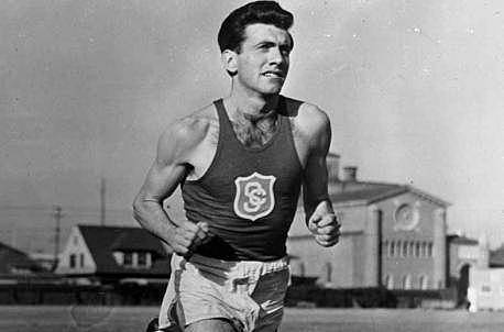 Louis Zamperini manages to qualify for the Berlin Olympics