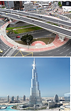 El Puente de la Calle 100 (Bogota) Y Burj Khalifa (Dubai)