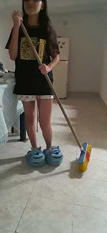 Cleaning in the house