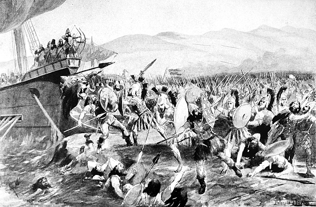Battle of marathon - The Greeks defeat Persian invaders