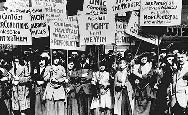 Primera celebración del día de la mujer
