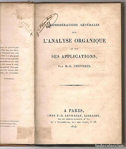 Considèrations générales sur l’analyse organique et sur ses applications