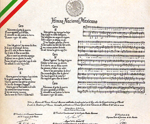 Se estrena el Himno Nacional Mexicano