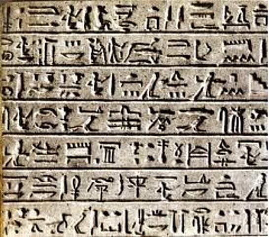 Escritura pictográfica.