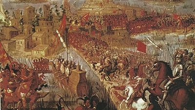 Llega Hernan Cortés a la ciudad de Tenochtitlan