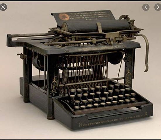 Typewriter Invented