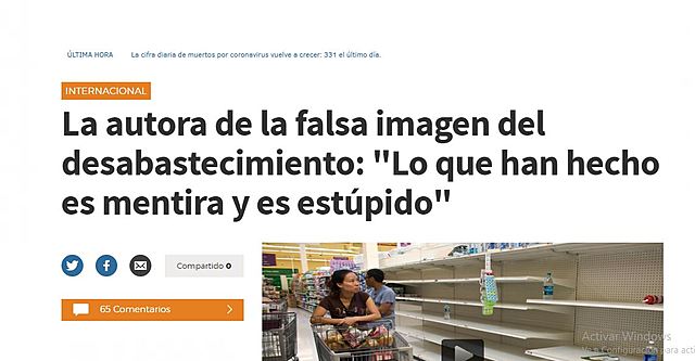 La autora de la foto habló  con FCINCO
