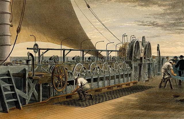 EL PRIMER CABLE TELEGRÁFICO TRANSATLÁNTICO (Cyus W. Field)