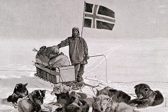 LOS PRIMEROS EN LLEGAR AL POLO SUR (Roald Amundsen y su equipo)