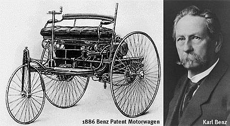 Karl Benz produced the first car with internal combustión engine