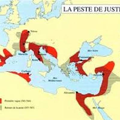 Timeline: Les épidémies durant l'Antiquité et le début du Moyen-Âge. 3) La peste de Justinien