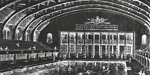 Margit-szigeti sportuszoda megépítése