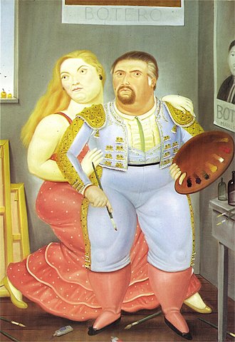 Autorretrato de Fernando Botero con Sonia