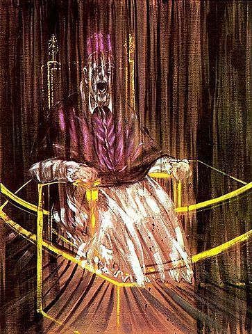 "Estudio del retrato del papa Inocencio X de Velázquez" de Francis Bacon