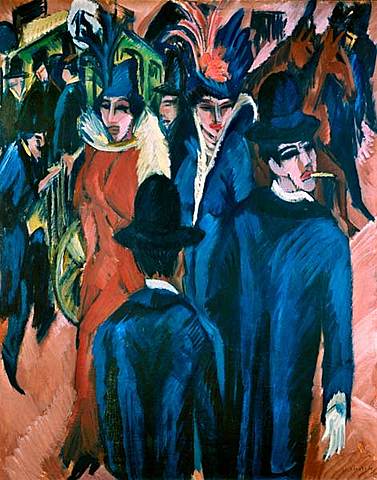 'Escena de calle de Berlín' de Kirchner