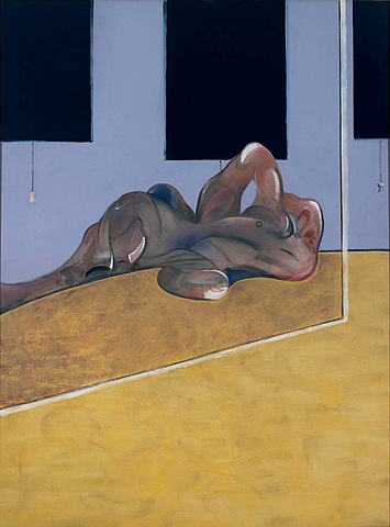 "La figura tumbada" de Francis Bacon