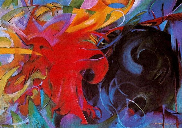 'Formas luchando' de Marc