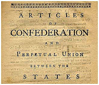 The ratification of the Articles of Confederation