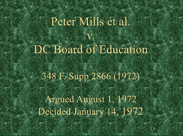 Mills v. Board of Education of District of Columbia