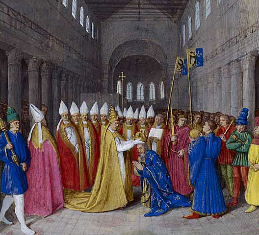 le couronnement de Charlemagne