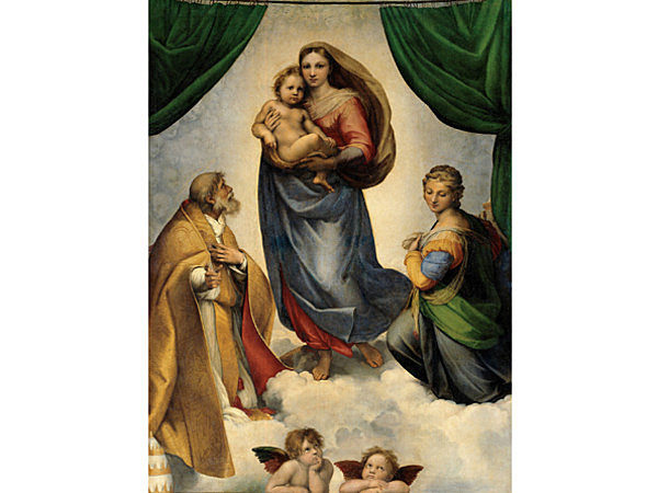 LA MADONNA SISTINA DI RAFFAELLO (1513-14, GEMALDEGALERIE, DRESDA)