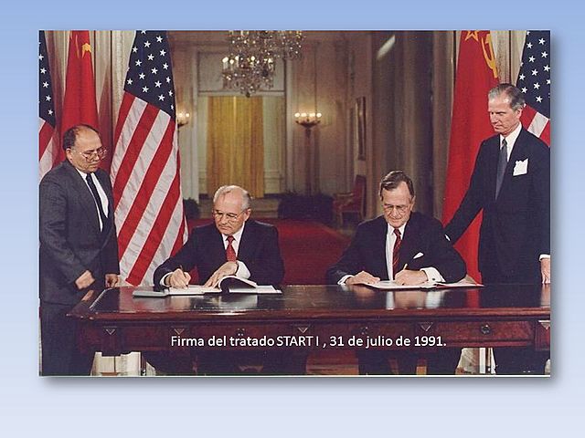 Firma de los tratados START entre E.E.U.U. y la U.R.S.S.