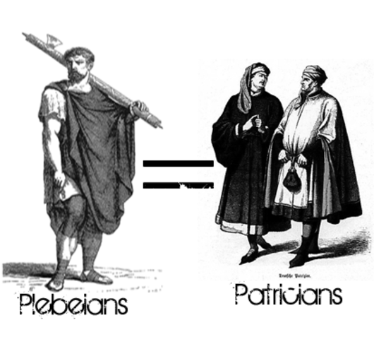 Plebeians and Patricians are Equal