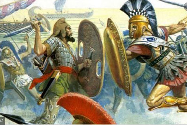 Battle of Marathon - The Greeks defeat Persian invaders.