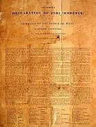 Texas Declaring Independence from Mexico
