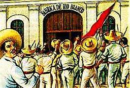 Protesta afuera de las fábricas