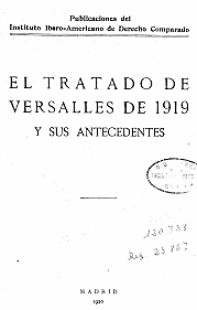 Promulgación del Tratado de Versalles