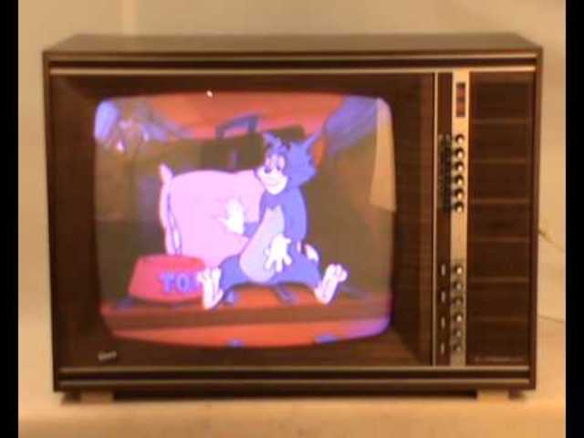 Color television broadcasts began